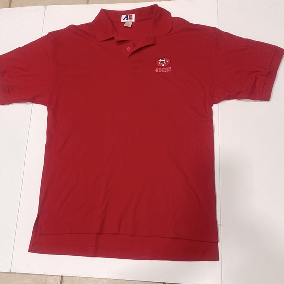 AII APPAREL Other - San Francisco 49ers Mens Red Short Sleeve Polo Shirt by AII Apparel     SIZE  XL